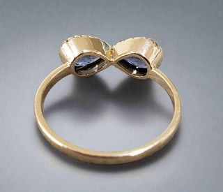 Handmade 14k Statement Blue Sapphire Ring Gold - K Jewelry Accessories