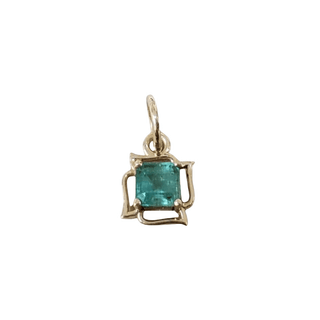 Natural Zambian Emerald 14k Gold Pendant - K Jewelry Accessories