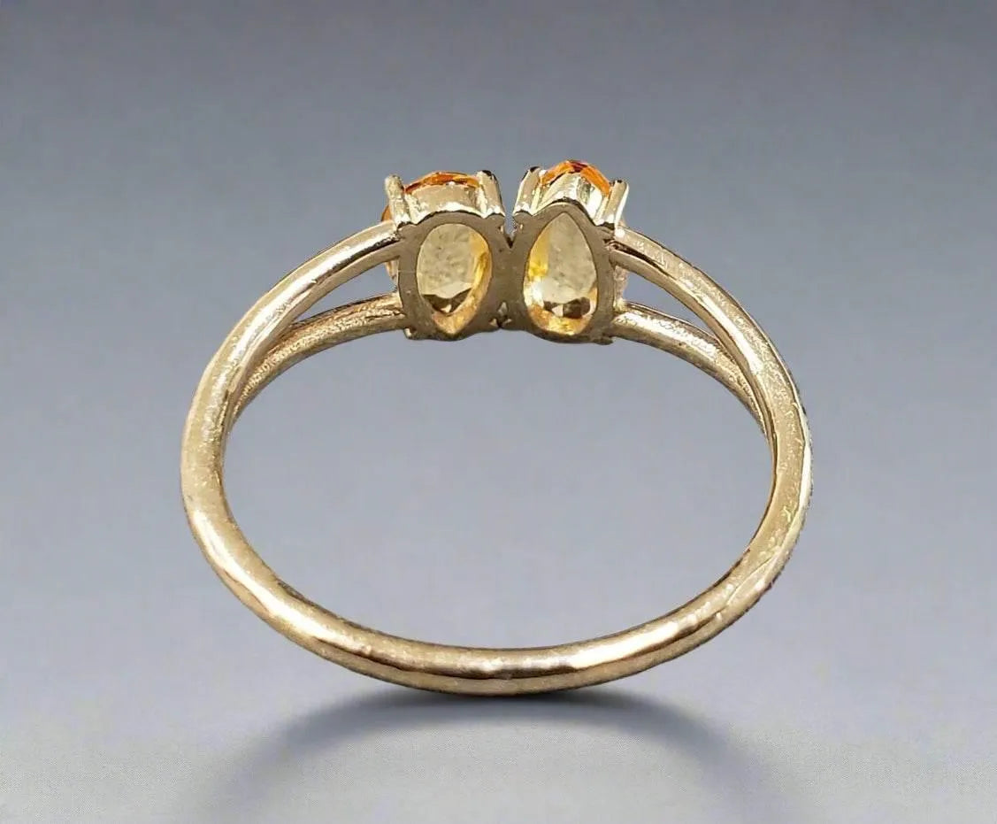 14k Gold Yellow Sapphire Ring - K Jewelry Accessories