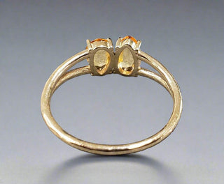 14k Gold Yellow Sapphire Ring - K Jewelry Accessories