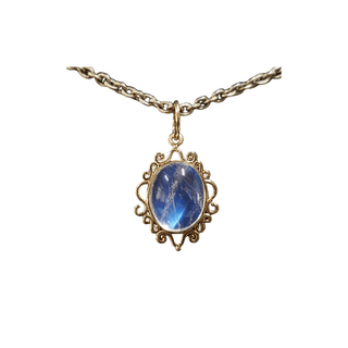 14k Gold Rainbow Moonstone Women Pendant - K Jewelry Accessories