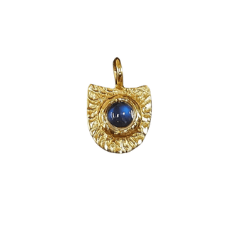 925 Gold Vermeil Rainbow Moonstone Charm - K Jewelry Accessories