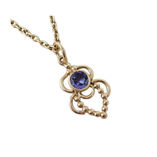 Natural Tanzanite Pendant in 14k Gold – Handmade Fine Jewelry Gift for Her - K Jewelry Accessories
