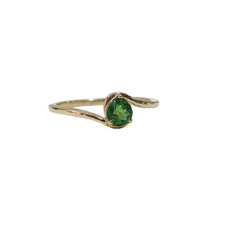 14k Gold Tsavorite Ring: Green Garnet Statement Ring - K Jewelry Accessories