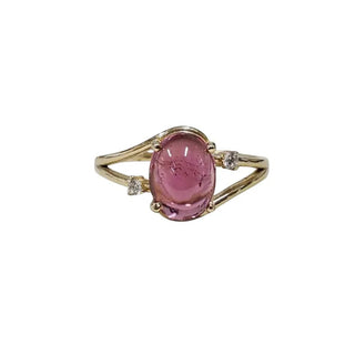 14k Gold Natural Pink Tourmaline Ring For Women - K Jewelry Accessories