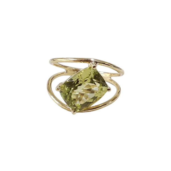 14k Gold Rare Green Tourmaline Ring, Gold Jewelry - K Jewelry Accessories