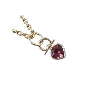 14k Gold Pink Tourmaline Teardrop Pendant • Natural Pink Tourmaline - K Jewelry Accessories