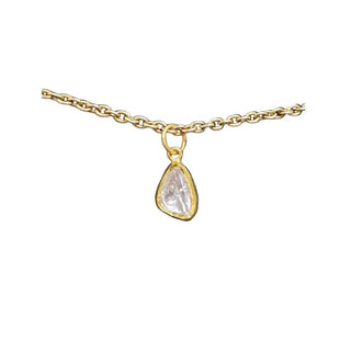 Diamond Polki Gold Pendant | Handmade Uncut Diamond Necklace - K Jewelry Accessories