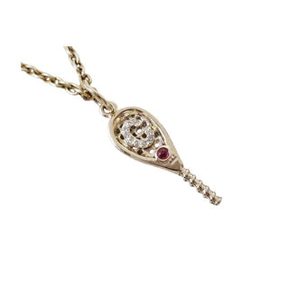 14k Gold Tennis Racquet Pendant Necklace | Natural Spinel and Diamond Jewelry - K Jewelry Accessories