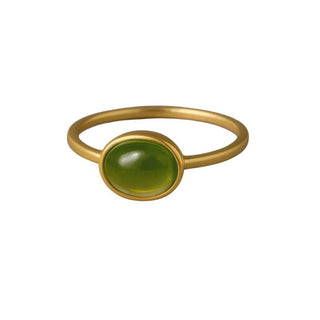 14k Gold Peridot Ring: Handmade August Birthstone Jewelry - K Jewelry Accessories