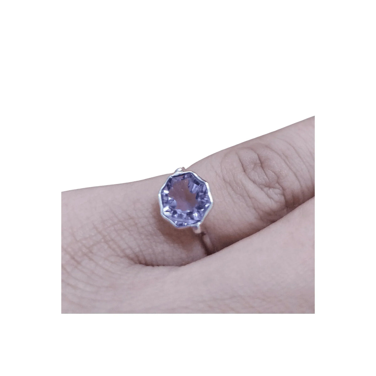 925 Silver Amethyst Silver Ring - K Jewelry Accessories