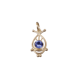 Natural Tanzanite Gold Pendant - K Jewelry Accessories