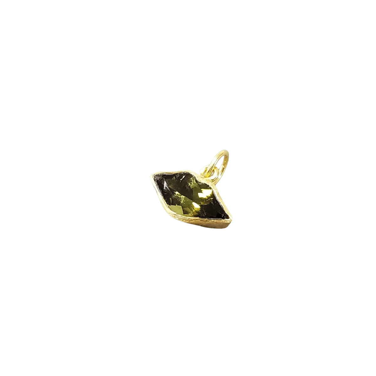18k Rare Green Tourmaline Gold Lips Pendant - K Jewelry Accessories