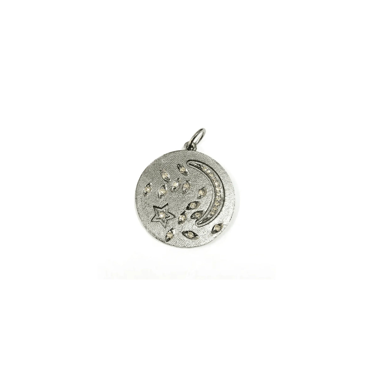 925 Sterling Silver Diamond Pendant - K Jewelry Accessories