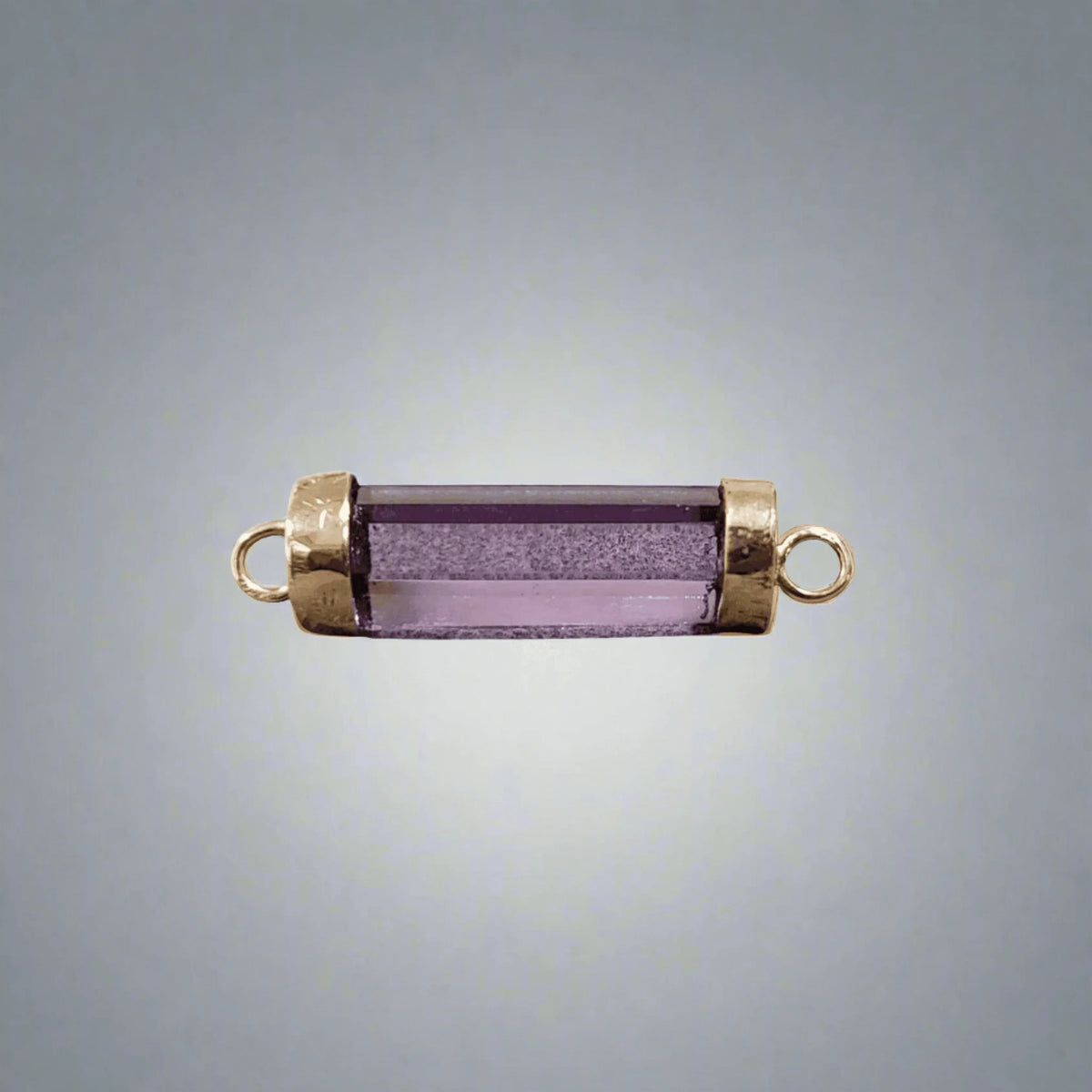 14k Gold Amethyst Connector Purple Quartz - K Jewelry Accessories