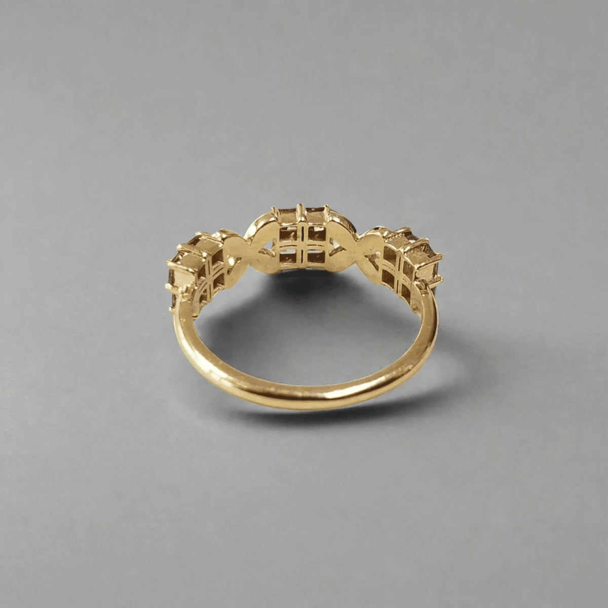 14k Gold Natural Brown Diamond Ring - K Jewelry Accessories