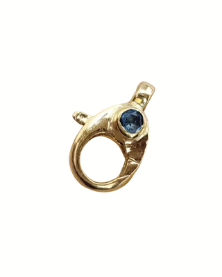 Swiss Blue Topaz Gold Vermeil Lobster Clasp: Handmade Necklace