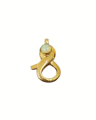18k Gold Vermeil Ethiopian Opal Lobster Clasp: Sterling Silver Necklace Connector
