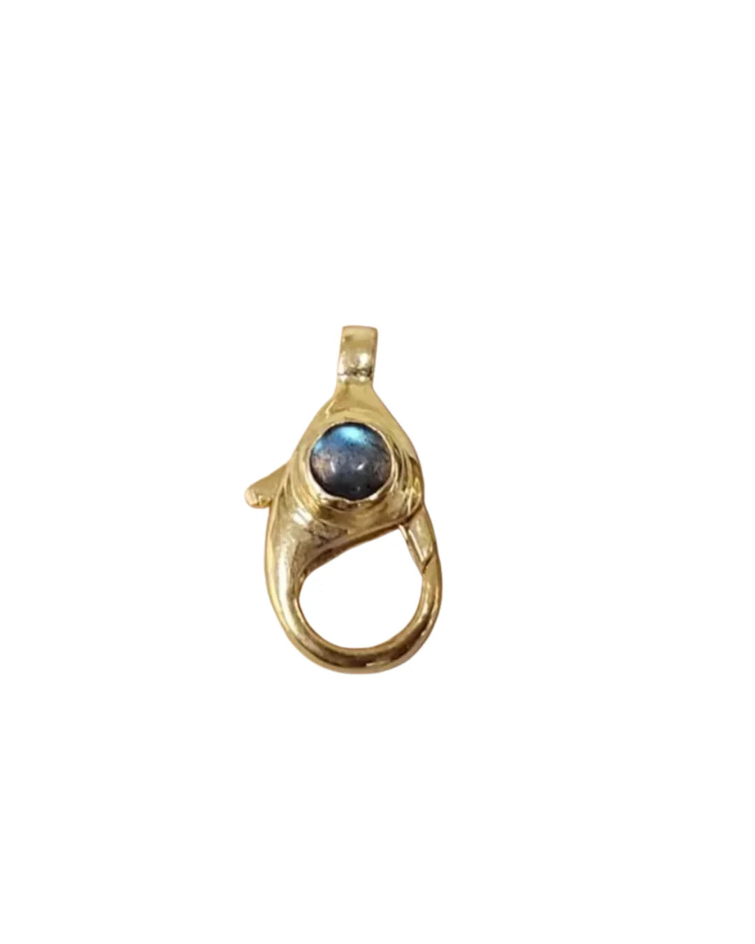 Gold Vermeil Labradorite Lobster Clasp: Handmade Sterling Silver