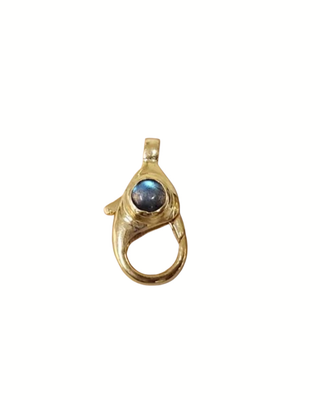 Gold Vermeil Labradorite Lobster Clasp: Handmade Sterling Silver