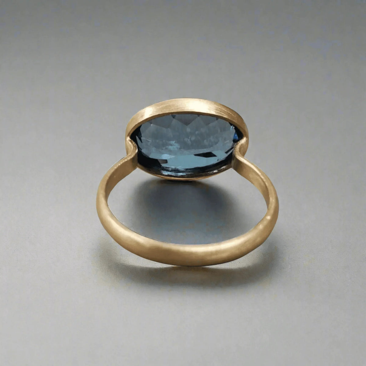14k Gold London Blue Topaz Ring - K Jewelry Accessories