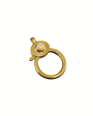 18k Gold Vermeil Opal Lobster Clasp: Sterling Silver Necklace Connector