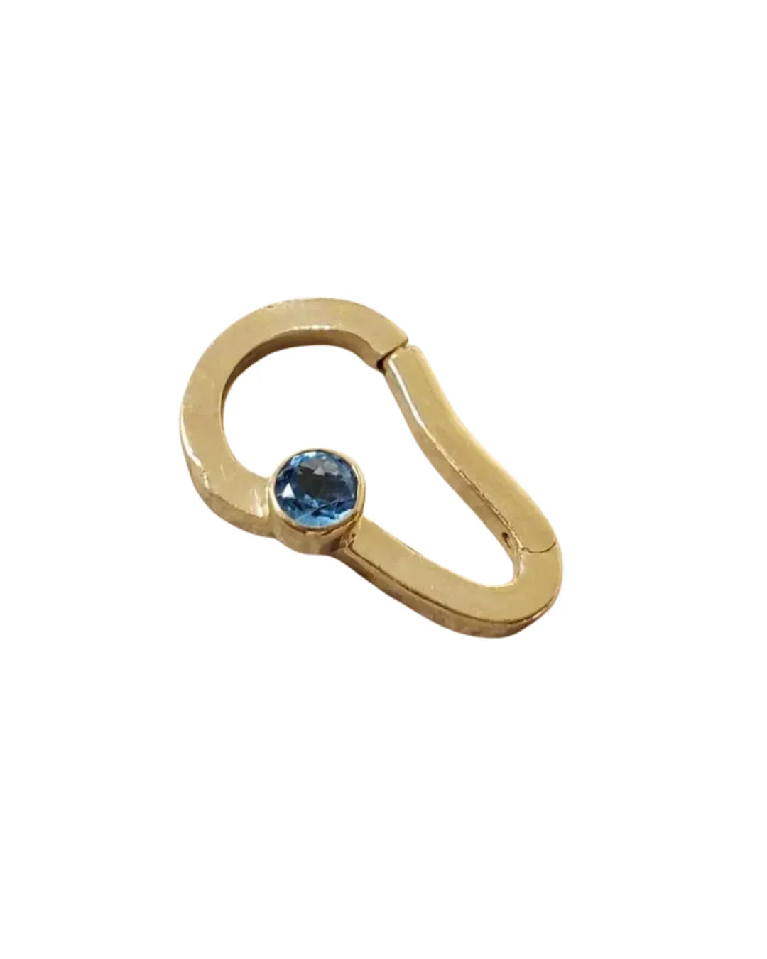 Swiss Blue Topaz Clasp: Gold Vermeil Sterling Silver Jewelry Connector