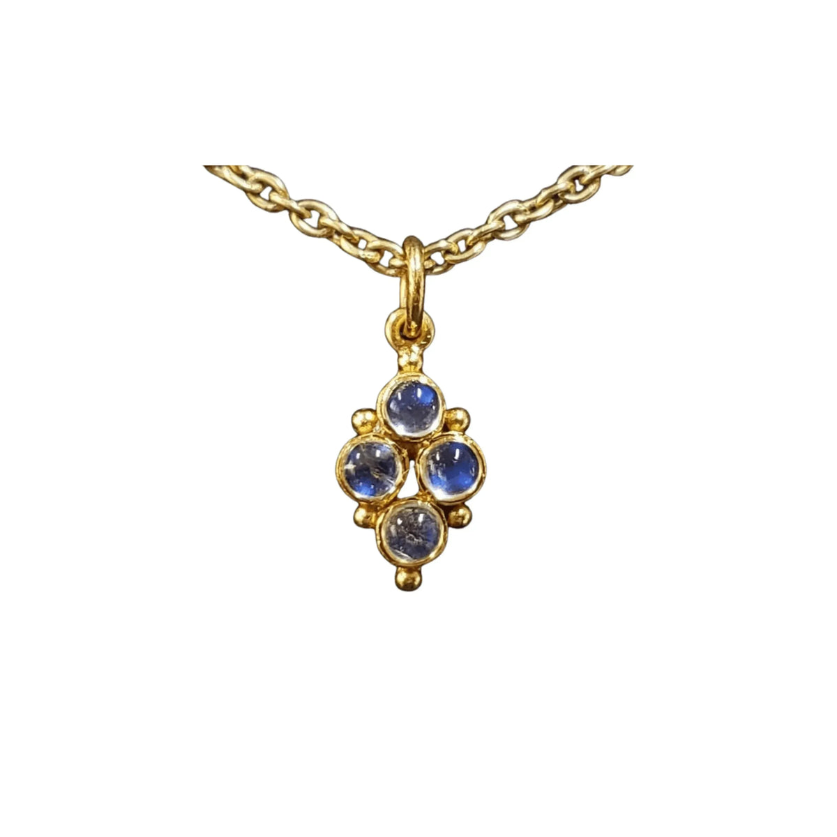925 Gold Vermeil Rainbow Moonstone Pendant Natural - K Jewelry Accessories