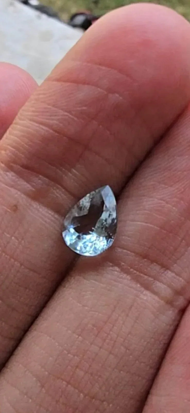 Lisa Custom Order - Pear Shape Aquamarine - K Jewelry Accessories