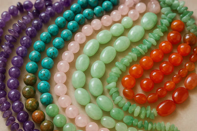 beaded natural gemstones