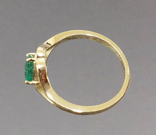 Asscher Cut Emerald 14k Gold Ring - K Jewelry Accessories