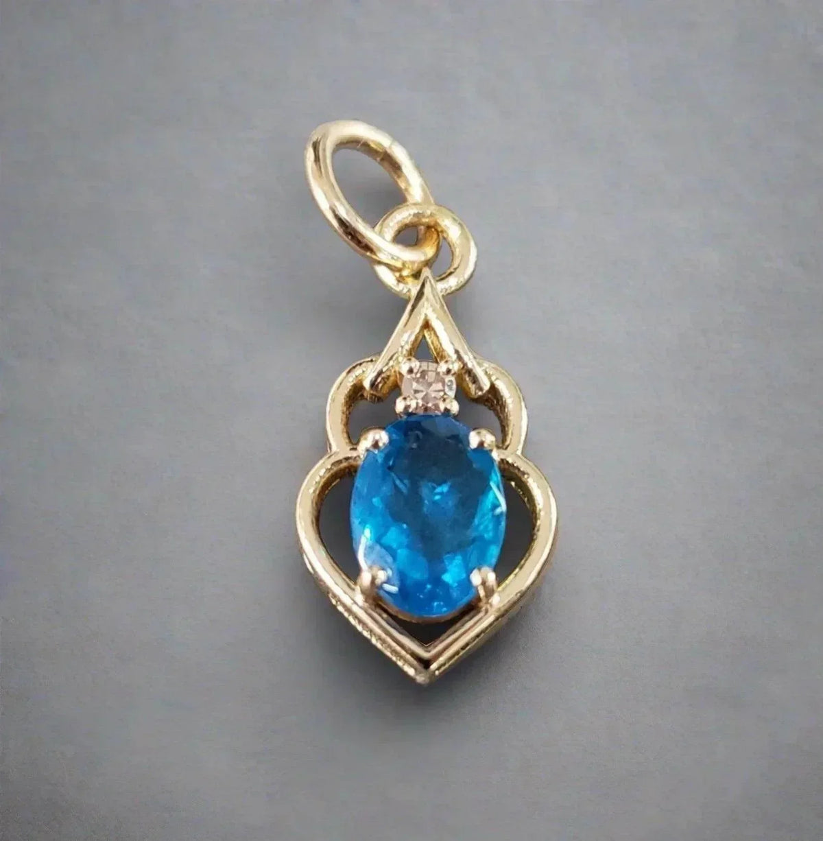 14k Neon Apatite Diamond Pendant Gold - K Jewelry Accessories
