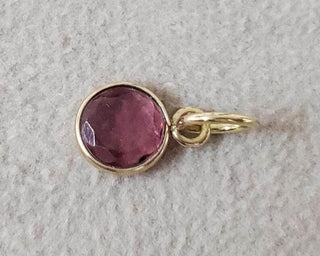 Handmade 14k Gold Pink Tourmaline Pendant: Bezel Setting Gemstone - K Jewelry Accessories