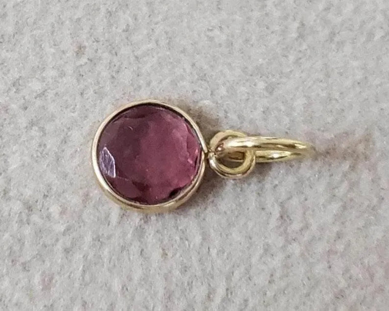 Handmade 14k Gold Pink Tourmaline Pendant: Bezel Setting Gemstone - K Jewelry Accessories