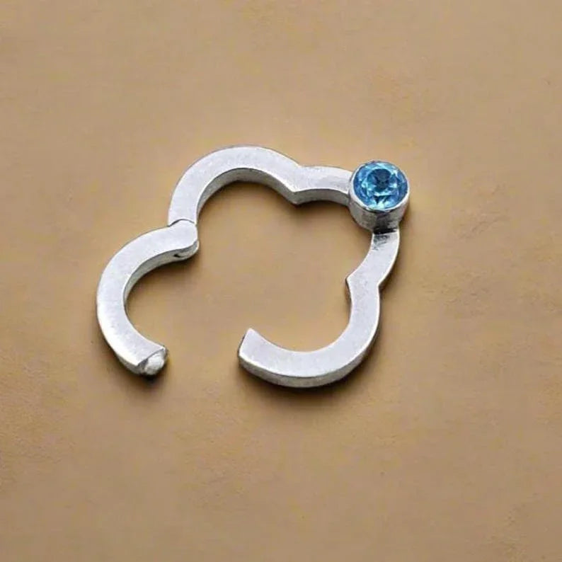 25 x 19 mm 925 Sterling Silber Türkis Karabinerverschluss
