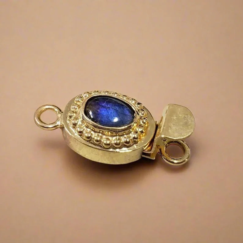 25 x 19 mm 925 Sterling Silber Türkis Karabinerverschluss