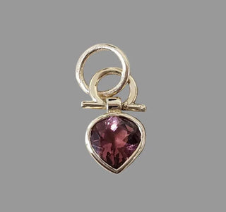 14k Gold Pink Tourmaline Teardrop Pendant • Natural Pink Tourmaline - K Jewelry Accessories