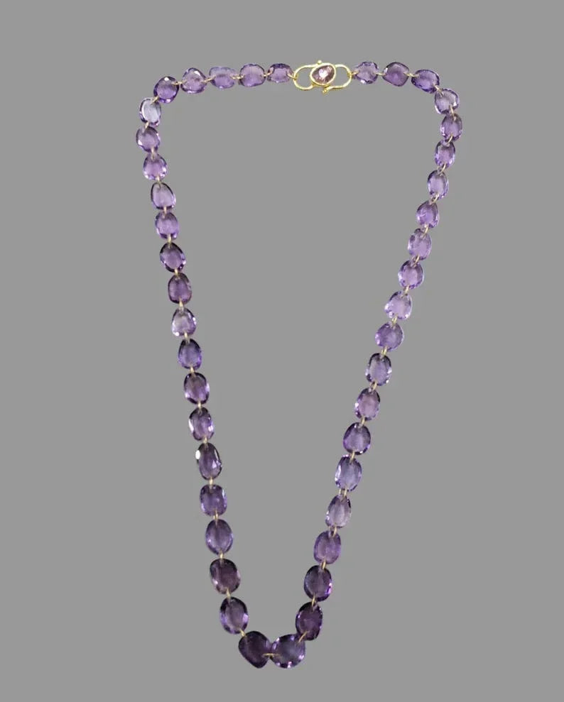 14 Karat Gold Anhänger mit violettem Amethyst