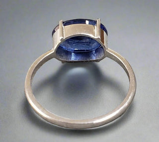 Dainty Oval 14k Kyanite Gold Ring - K Jewelry Accessories