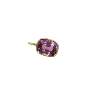 Pendentif en or 14 carats avec rubis et émeraude