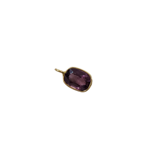 Pendentif en or 14 carats avec rubis et émeraude