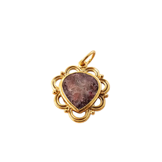 Pendentif charm diamant tranché en or 18 carats