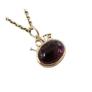Pendentif papillon en tourmaline rose et or 14 carats