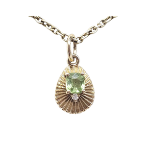 Charm spinelle rose en or 14 carats