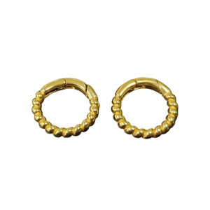 18k Gold Filled Push Clasp: Spiral Lock Connector, 16mm