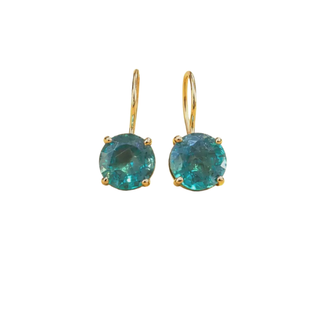 14K Gold Natural Emerald Drop Earrings – May Birthstone Jewelry