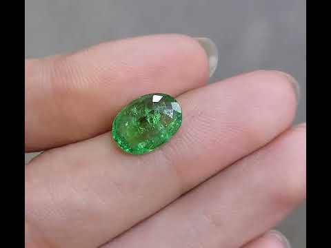3.02 ct Natural Green Tsavorite Oval shape - #TS18