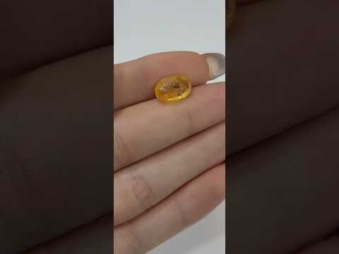 4.20 ct. Natural Yellow Sapphire Oval Shape -#YS18
