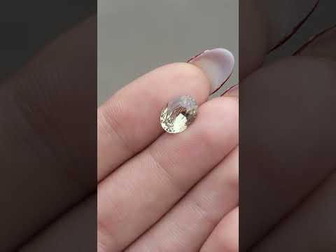 2.0 ct. Natural Yellowish Green Alexandrite OvalShape -#AX2