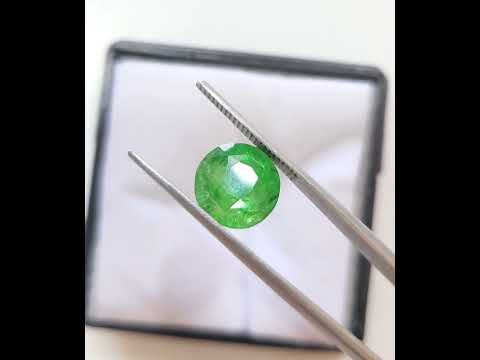 3.81 ct Natural Green Tsavorite Round shape - #TS16